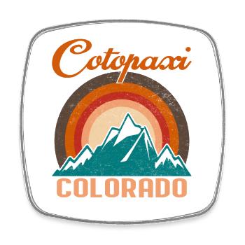 Cotopaxi Colorado - Viereckiger Kühlschrankmagnet - Weiß - Vorne