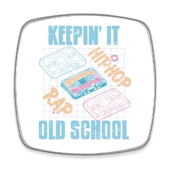 Keepin It Cassette Era Lyrical Culture Jam - Viereckiger Kühlschrankmagnet - Weiß - Vorne