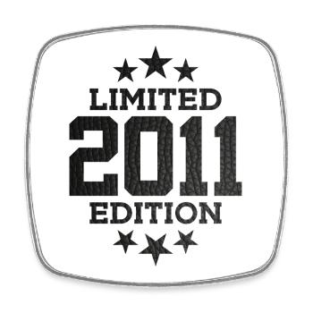 LIMITED EDITION 2011 15. GEBURTSTAG - Viereckiger Kühlschrankmagnet - Weiß - Vorne