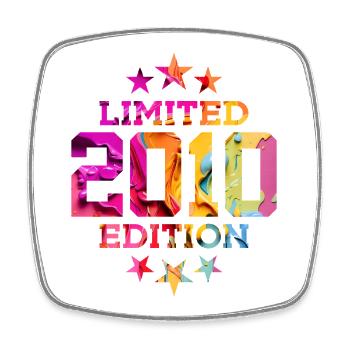 LIMITED EDITION 2010 16TH BIRTHDAY - Square fridge magnet - white - Front