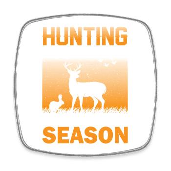 Hunter Gift Hunting Hunting Hunter Exam - Square fridge magnet - white - Front