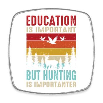 Hunter Gift Hunting Hunting Hunter Exam - Square fridge magnet - white - Front