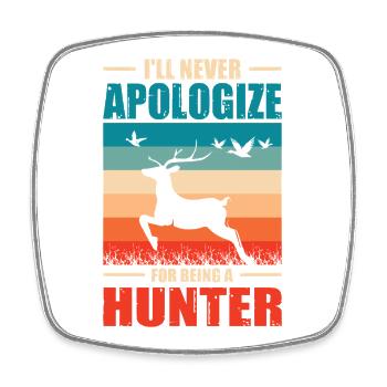 Hunter Gift Hunting Hunting Hunter Exam - Square fridge magnet - white - Front