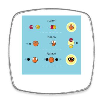 Physics Physicist Teacher Science Funny Saying - Square fridge magnet - white - Front