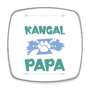 kangal hunde papa - Viereckiger Kühlschrankmagnet - Weiß - Vorne