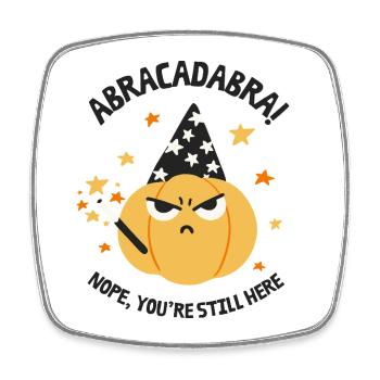 Abracabra - Square fridge magnet - white - Front