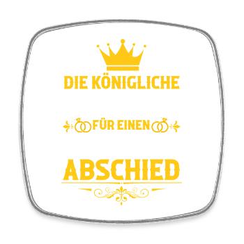 JGA Team Bräutigam Junggesellenabschied - Viereckiger Kühlschrankmagnet - Weiß - Vorne