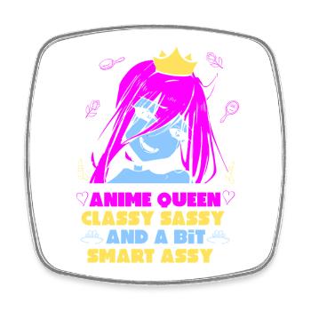Anime Queen Manga Otaku Kawaii Japan Cosplay Comic - Square fridge magnet - white - Front