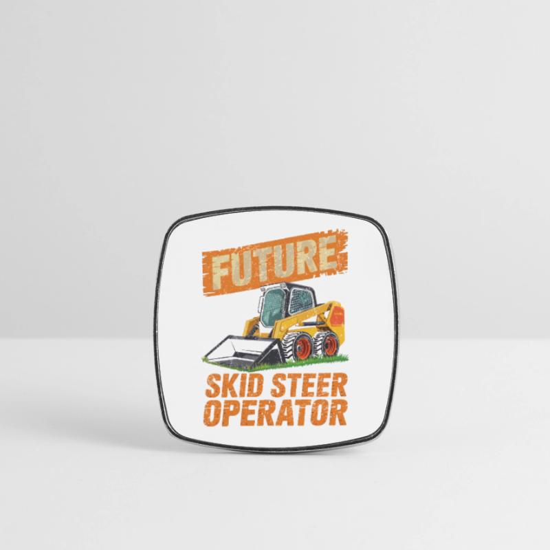 Skid Steer Operator Skid Steer Loader Square fridge magnet
