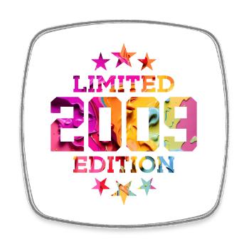 LIMITED EDITION 2009 17TH BIRTHDAY - Square fridge magnet - white - Front