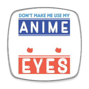 Anime Manga Otaku Kawaii Japan Cosplay Comic - Square fridge magnet - white - Front