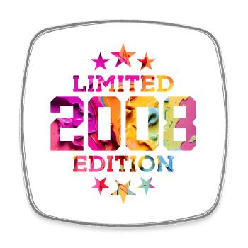 LIMITED EDITION 2008 18TH BIRTHDAY - Square fridge magnet - white - Front