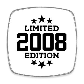 LIMITED EDITION 2008 18TH BIRTHDAY - Square fridge magnet - white - Front