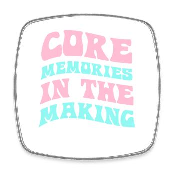 Core Memories in the Making - Square fridge magnet - white - Front