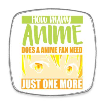 Anime Manga Otaku Kawaii Japan Cosplay Comic - Square fridge magnet - white - Front