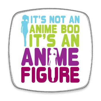 Anime Manga Otaku Kawaii Japan Cosplay Comic - Square fridge magnet - white - Front