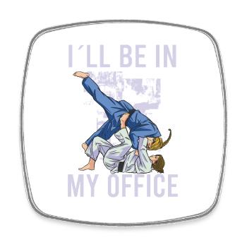 MMA BJJ jiu jitsu Vintage Brazilian Jiu Jitsu - Viereckiger Kühlschrankmagnet - Weiß - Vorne