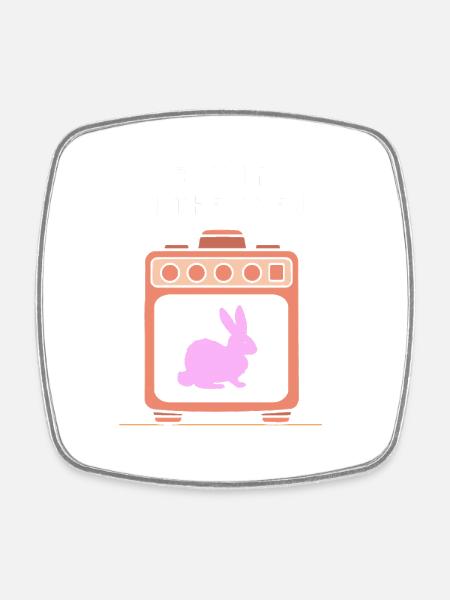 Werdende Mutter Ostern Gender Reveal - Viereckiger Kühlschrankmagnet - Weiß
