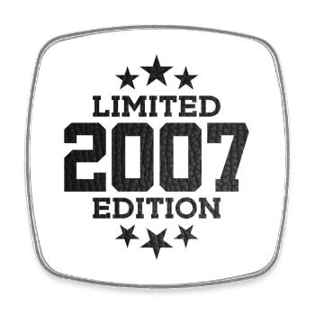 LIMITED EDITION 2007 19TH BIRTHDAY - Square fridge magnet - white - Front