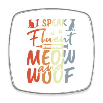Vet Joke - Square fridge magnet - white - Front