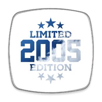LIMITED EDITION 2005 21ST BIRTHDAY - Square fridge magnet - white - Front