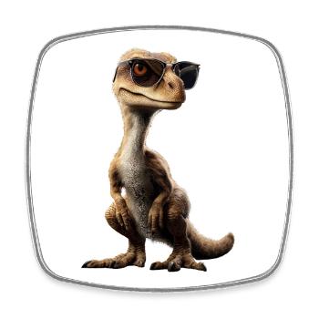Raptor Velociraptor Dinosaur Dino Raptors - Square fridge magnet - white - Front