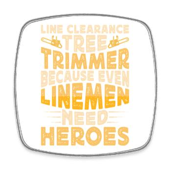 Arborist Woodworker Woodworker Gift - Square fridge magnet - white - Front