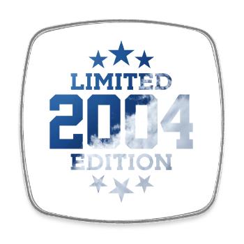 LIMITED EDITION 2004 22ND BIRTHDAY - Square fridge magnet - white - Front