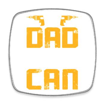 Tournevis Cadeau Papa - Magnet carré - blanc - Devant
