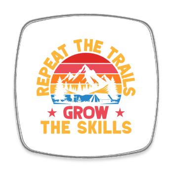 Chef scout Repeat The Trails Scout - Magnet carré - blanc - Devant