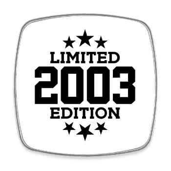 LIMITED EDITION 2003 23RD BIRTHDAY - Square fridge magnet - white - Front