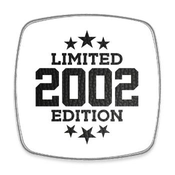 LIMITED EDITION 2002 24TH BIRTHDAY - Square fridge magnet - white - Front