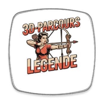Archery design for archers and courses - Square fridge magnet - white - Front
