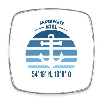 Kiel Ostsee Kieler Hafen Schleswig Holstein Küste - Viereckiger Kühlschrankmagnet - Weiß - Vorne