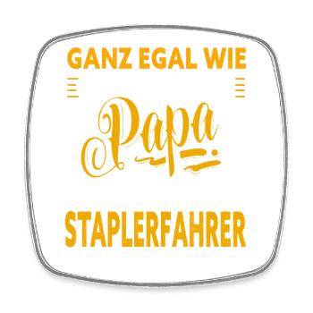 Papa cariste - Magnet carré - blanc - Devant