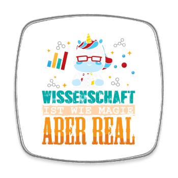 Wissenschaft Wissenschaftler Chemie - Viereckiger Kühlschrankmagnet - Weiß - Vorne