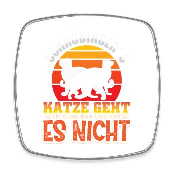Schrödingers Katze Nerd Geek Physiker Wissenschaft - Viereckiger Kühlschrankmagnet - Weiß - Vorne