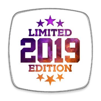 ÉDITION LIMITÉE 7E ANNIVERSAIRE 2019 - Magnet carré - blanc - Devant