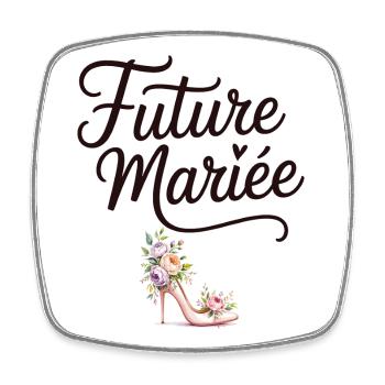 Wedding Team Bachelorette Party Bride - Square fridge magnet - white - Front