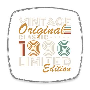 1996 Vintage Rétro Cadeau D'anniversaire - Magnet carré - blanc - Devant