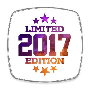 LIMITED EDITION 2017 9TH BIRTHDAY - Square fridge magnet - white - Front