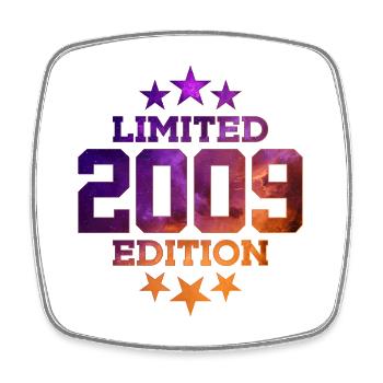 LIMITED EDITION 2009 17TH BIRTHDAY - Square fridge magnet - white - Front