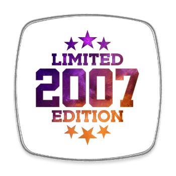 LIMITED EDITION 2007 19TH BIRTHDAY - Square fridge magnet - white - Front