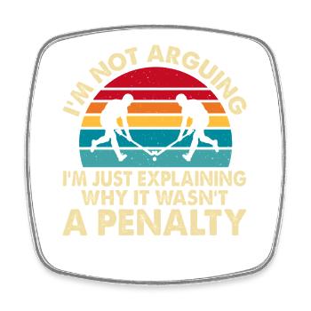 Hockey Eishockey Eishockeyspieler Geschenk - Square fridge magnet - white - Front