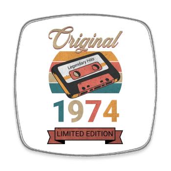 Original 1974 Édition Limitée Cadeau d’Anniversaire - Magnet carré - blanc - Devant