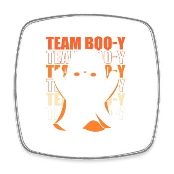 Halloween Gender Reveal Team Boy - Viereckiger Kühlschrankmagnet - Weiß - Vorne