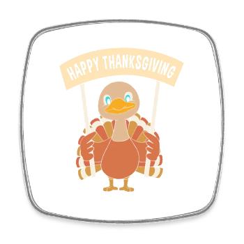 Papa Grand-père Grand-père Thanksgiving Père - Magnet carré - blanc - Devant