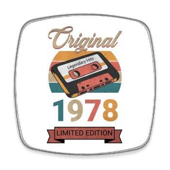 Original 1978 Édition Limitée Cadeau d’Anniversaire - Magnet carré - blanc - Devant