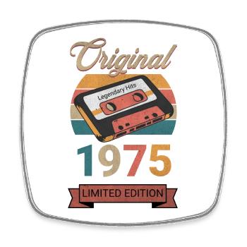 Original 1975 Limited Edition Geburtstag Geschenk - Viereckiger Kühlschrankmagnet - Weiß - Vorne