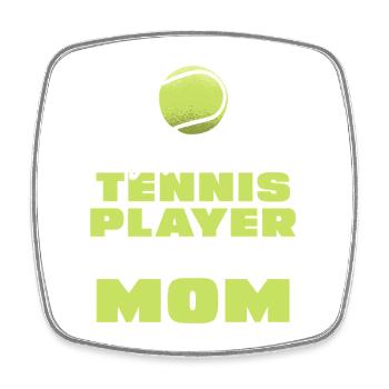 Ma joueuse de tennis préférée m’appelle maman - Magnet carré - blanc - Devant